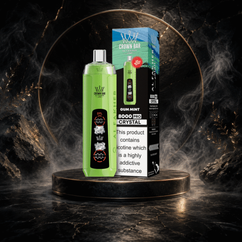 AL Fakher Crystal 8000 Puffs-GUM MINT