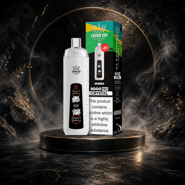 AL Fakher Crystal 8000 Puffs-HUBBA