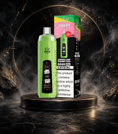 AL Fakher Crystal 8000 Puffs-LEMON LIME CHERRY FIZZ