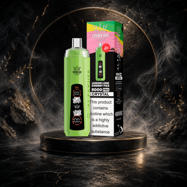 AL Fakher Crystal 8000 Puffs-LEMON LIME CHERRY FIZZ