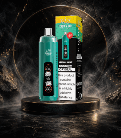 AL Fakher Crystal 8000 Puffs-LEMON MINT