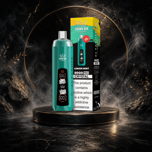 AL Fakher Crystal 8000 Puffs-LEMON MINT