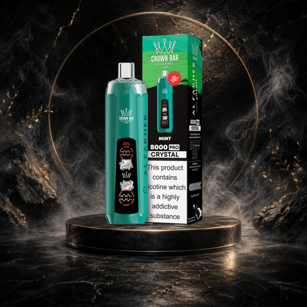 AL Fakher Crystal 8000 Puffs-MINT