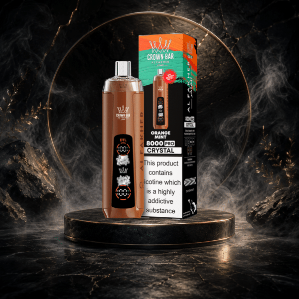 AL Fakher Crystal 8000 Puffs-ORANGE MINT