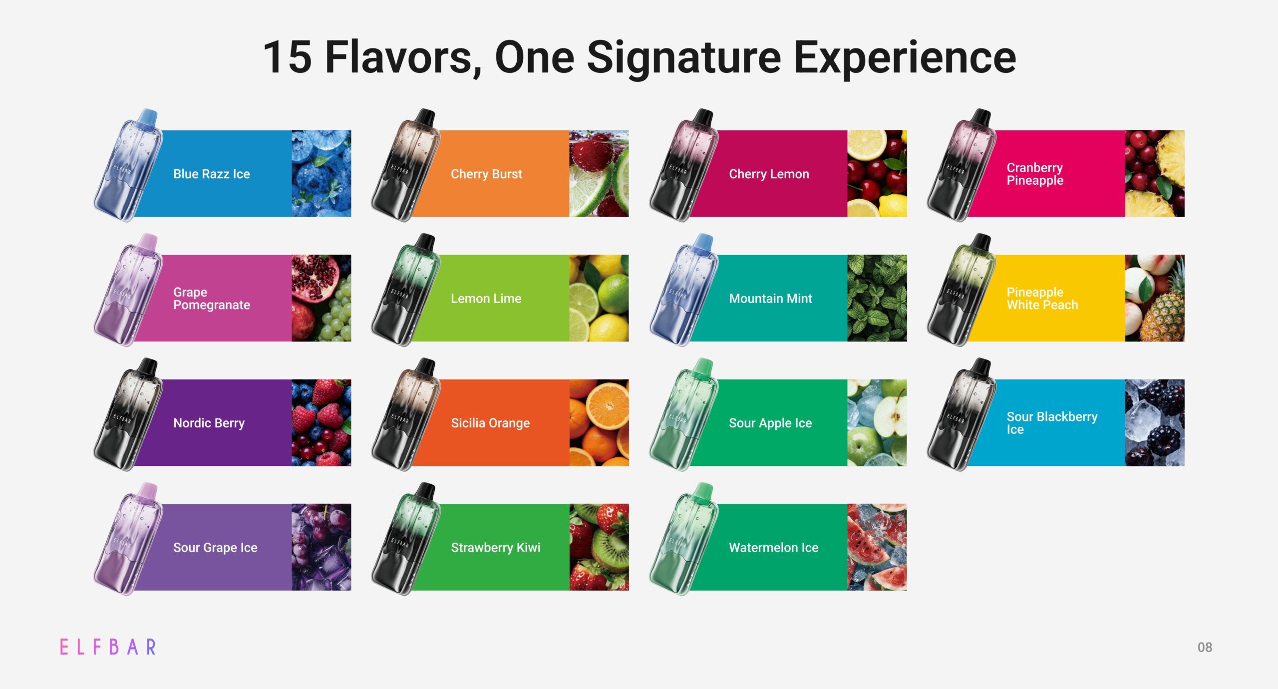Elf Bar Duke 30000 Puffs Flavors