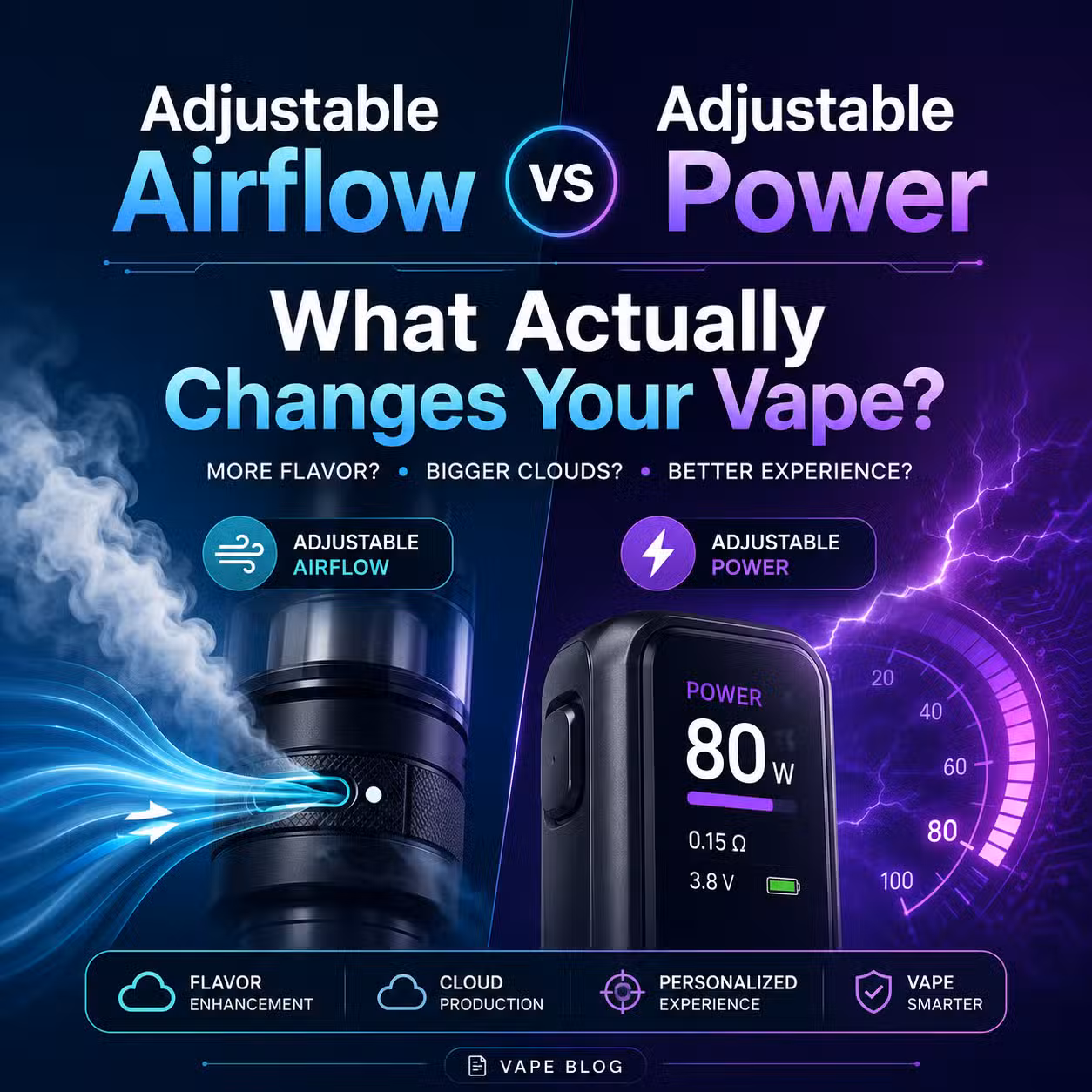 Adjustable Airflow vs Adjustable Power