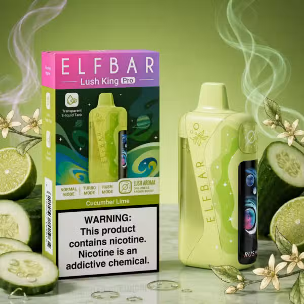 ELF BAR Lush King Pro 40000 Puffs Cucumber Lime
