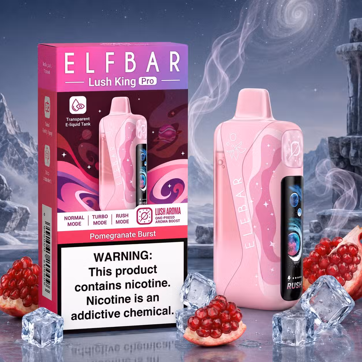 ELF BAR Lush King Pro 40000 Puffs Pomegranate Burst ELF BAR Lush King Pro 40000 Puffs Pomegranate Burst