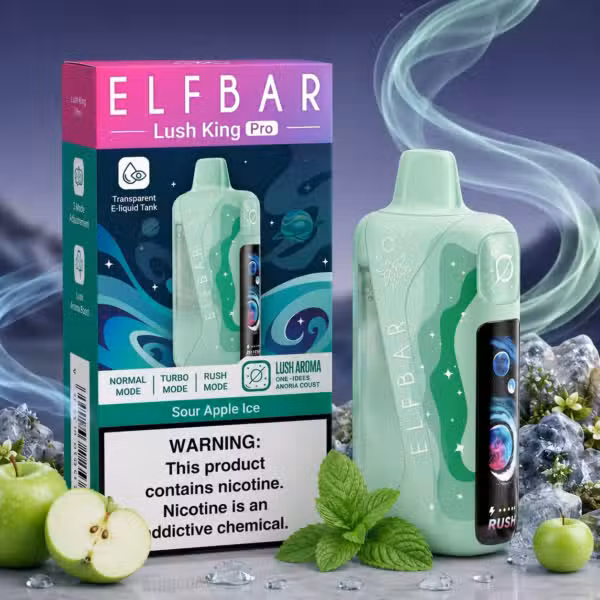 ELF BAR Lush King Pro 40000 Puffs Sour Apple Ice
