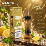 Waspe Shisha Hookah 300K Puffs-Lemon Mint