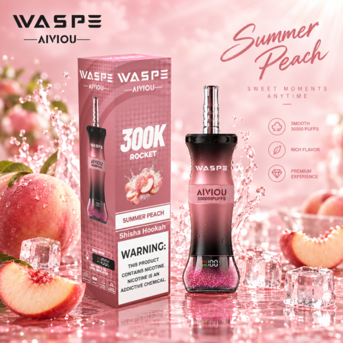 Waspe Shisha Hookah 300K Puffs-Summer Peach