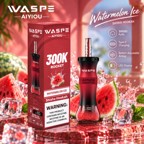 Waspe Shisha Hookah 300K Puffs-Watermelon Ice
