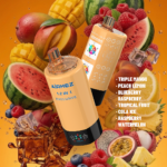 TRIPLE MANGO、PEACH LEMON、BLUEBERRY RASPBERRY、TROPICAL FRUIT、COLA ICE、RASPBERRY WATERMELON