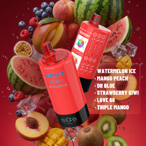 WATERMELON ICE、MANGO PEACH、DR BLUE、STRAWBERRY KIWI、LOVE66、TRIPLE MANGO
